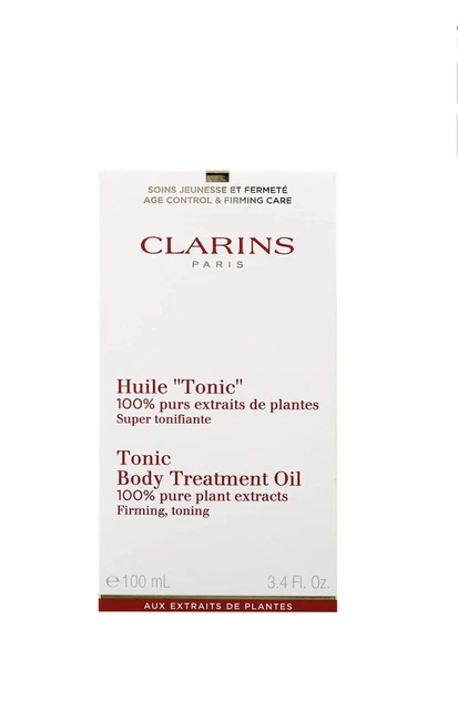 CLARINS Huile Tonic Body Treatment Oil Firming Toning 3.4 Oz 100mL Free Shipping