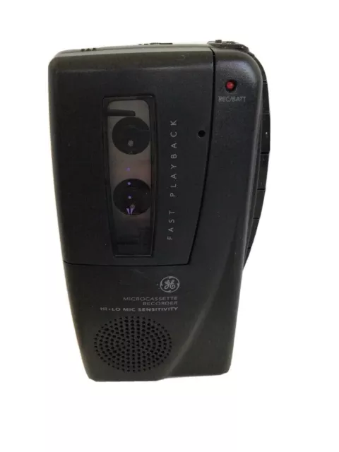 GE Microcassette Voice Recorder Model 3-5379B Hi Lo Mic Sensitivity