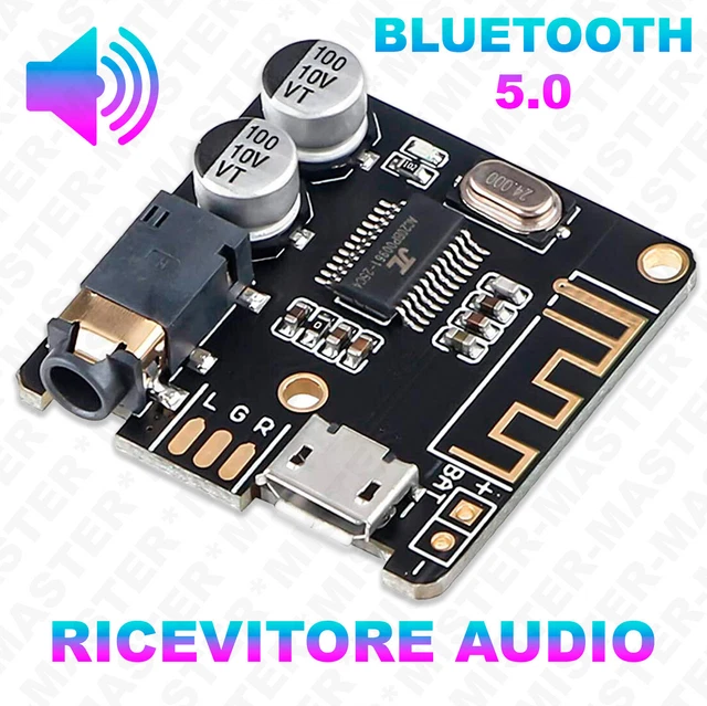 Scheda ricevore audio Bluetooth 5.0 Modulo musicale stereo wireless MP3 Lossless Decodificatore EGBO di tipo C XY-WRBT  502