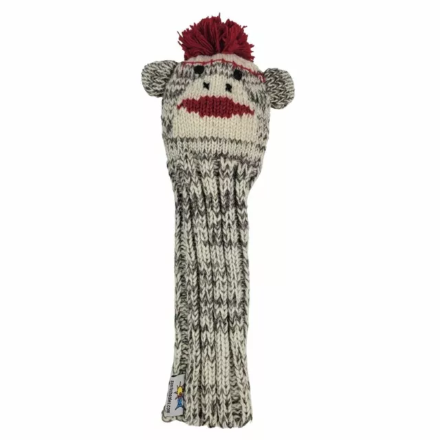 Sunfish Sock Monkey animal knit wool driver golf headcover