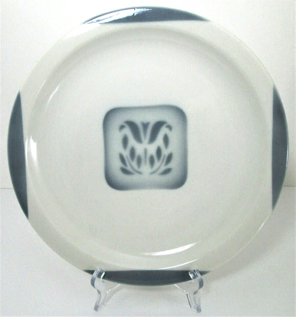 Syracuse China Cadet Dinner Plate 9 1/2" Gray Shadowtone Vtg Restaurant Ware