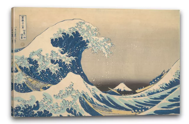 Kunstdruck Katsushika Hokusai - Die Welle - Unter der Welle vor Kanagawa (Kanag