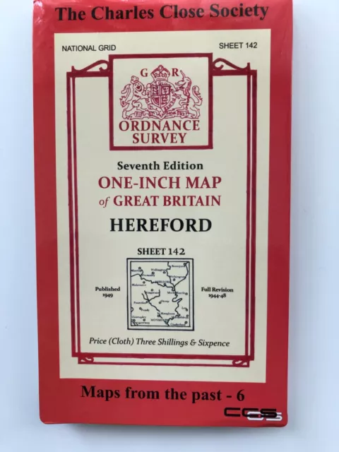 Charles Close Society - MAP OF HEREFORD 1949 - Folded Map -  Ordnance Survey