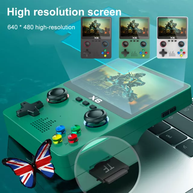 Mini Handheld Game Console Built in 10000+Classic Games 3.5" IPS HD Screen Gift