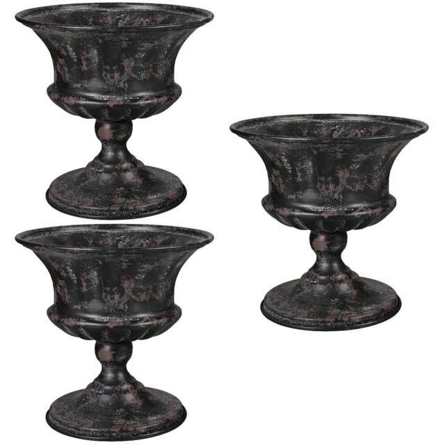 3 un. jarrón de flores de urna vintage maceta de hierro retro maceta de boda urna clásica