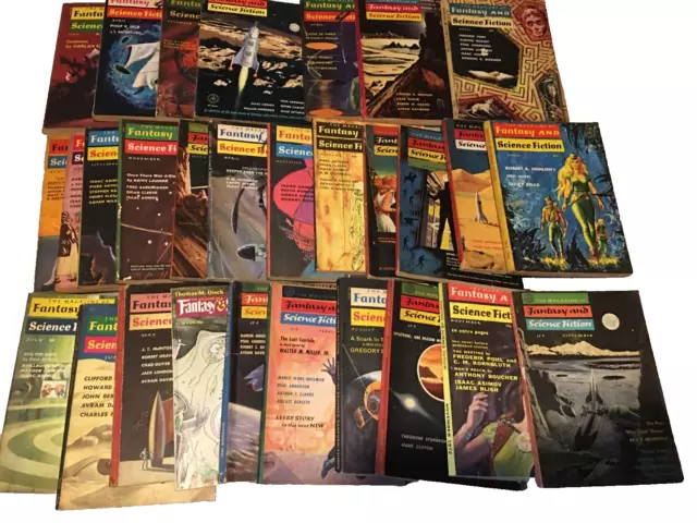 FANTASY & SCIENCE FICTION Magazines ~ Lot of 3 Magazines ~ Vintage 1953-1975.