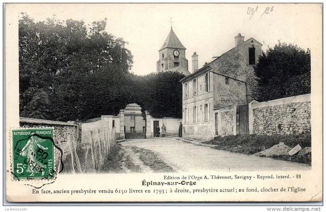 91 EPINAY SUR ORGE - vue de l'eglise