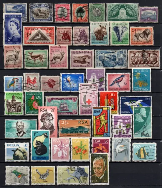 Briefmarken Sammlung  Südafrika 1920 - 1977 postfr. u. gest.   s. Scan