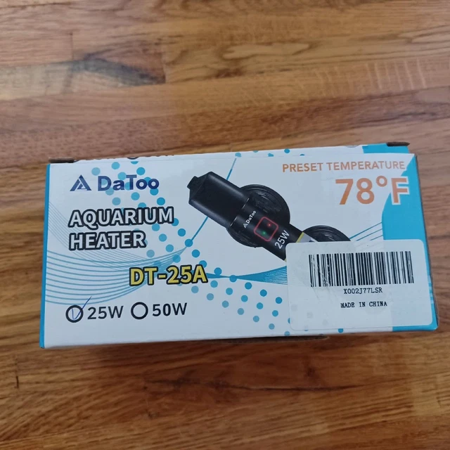 DaToo Mini Aquarium Heater 25W Small Fish Tank Heater 25 Watt with Free Therm...