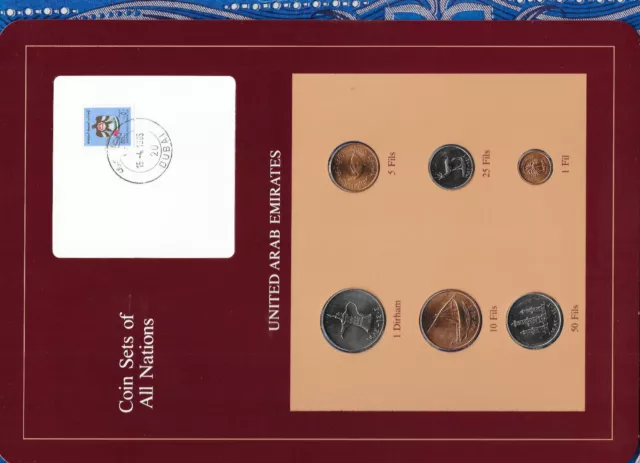 Coin Sets of All Nations UAE United Arab Emirates UNC 1973-1984