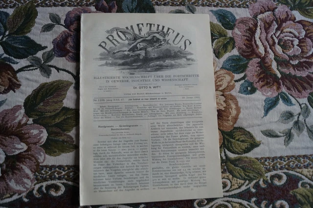 1910 Prometheus 1109 Handgranate Gewehrgranate Bombenkanone 2