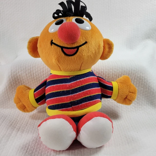 Vintage Fisher Price Ernie 2002 Sesame Street 10" Plush Stuffed Animal Toy