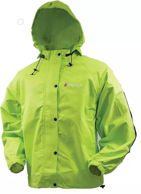 Frogg Toggs Classic All Sports Rain Jacket Hi Vis Green Womens S-Xxl Waterproof