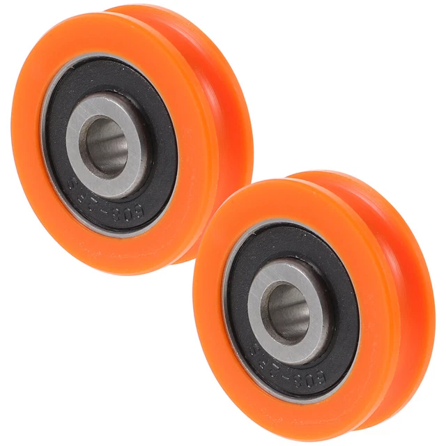 2 Pcs Roulement À Billes Os Roulements Surmoulage Poulie Mobile