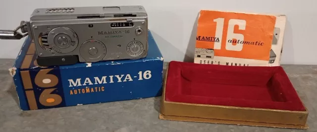 Vintage MAMIYA - 16 Automatic Subminiature Camera In Original Box