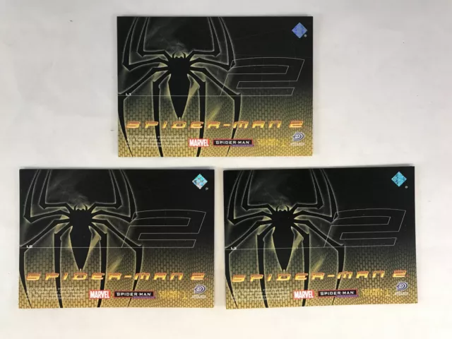 SPIDER-MAN 2 (Upper Deck/2004) Complete LENTICULAR CHASE CARD SET (3) 2nd MOVIE! 2