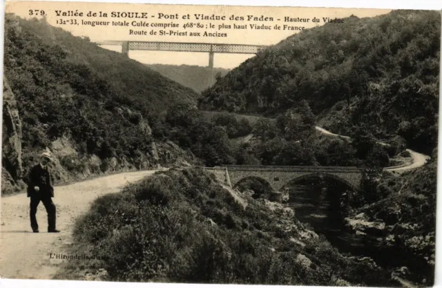 CPA SIOULE Valley - FADES Bridge and Viaduct - Viaduct Height (222116)