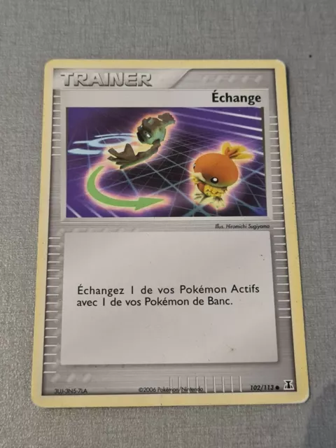 Pokemon French Trainer Exchange Card 102/113 Ex Delta Species