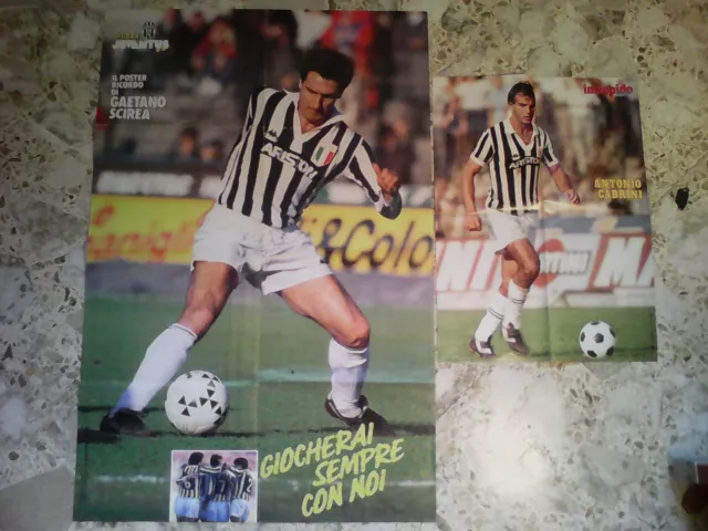 Juventus : Grande Poster Di ' Gaetano Scirea ' + Poster Di ' Antonio Cabrini ' !