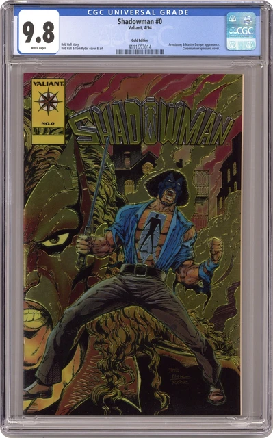 Shadowman #0 Hall Gold Chromium Variant CGC 9.8 1994 4111693014