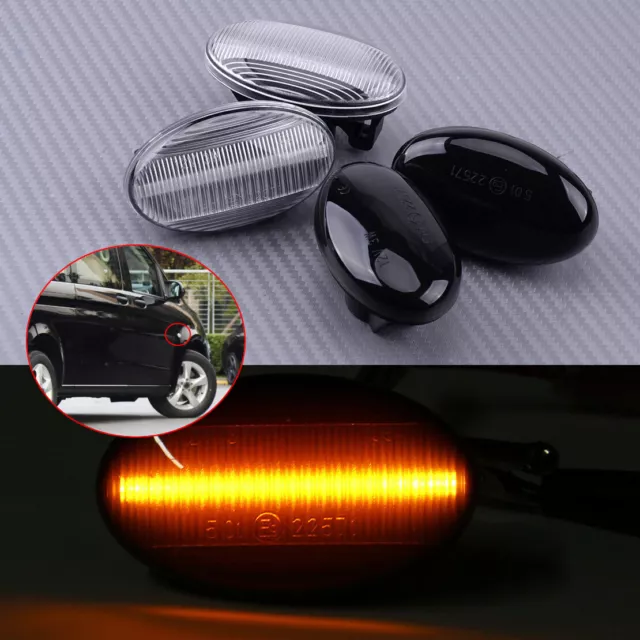 2pcs LED Side Indicator Marker Light Fit for Mercedes Benz Smart W450 W452 Vito