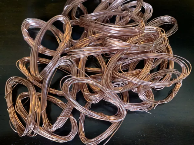 10 Oz Thin Scrap Copper Wire Bare Bright #1 Casting Arts Jewelry