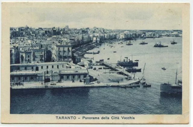 Taranto - Panorama della Città Vecchia - Viaggiata 1932