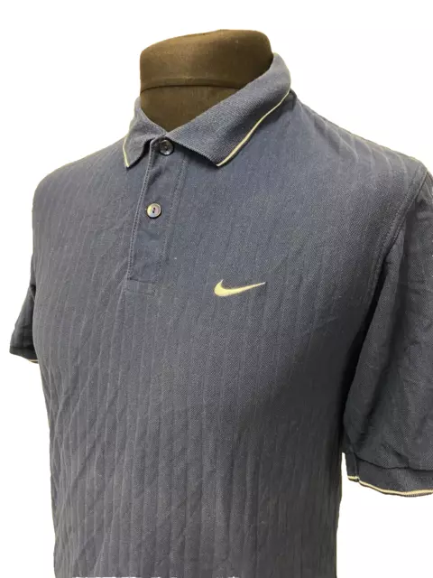 Nike Golf Polo Hombre Talla M Polo Camisa Polo Azul Noble 14654