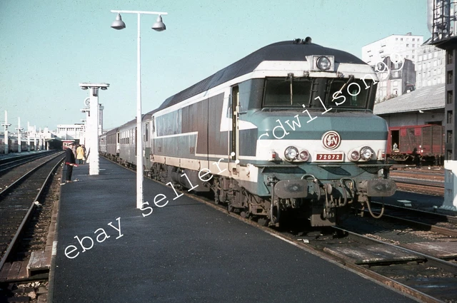35mm French Railway Slide - SNCF Class CC 72000 No. 72072 Diesel c1971 [H441]