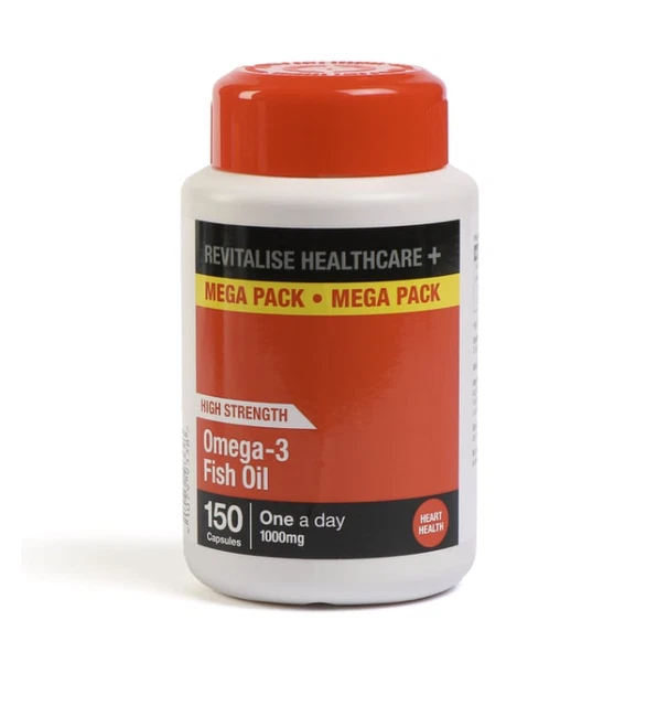 OMEGA 3 FISH Oil 1000mg 150 Soft Gel Capsules High Strength EPA DHA ...