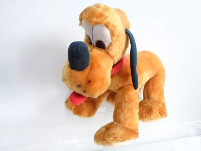 Vintage 1980s Disney Pluto Dog Soft Plush Toy by Playskool 8 inch long 2
