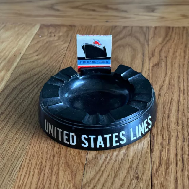 ss United States Ashtray & Matches / United States Lines / USL