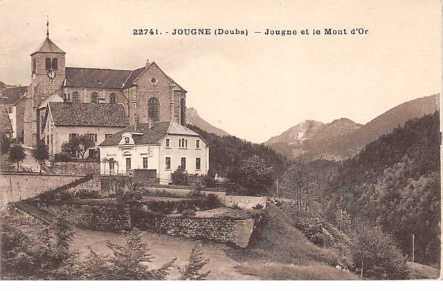 25 .n°  107034 . jougne.jougne et le mont d or .vue generale .