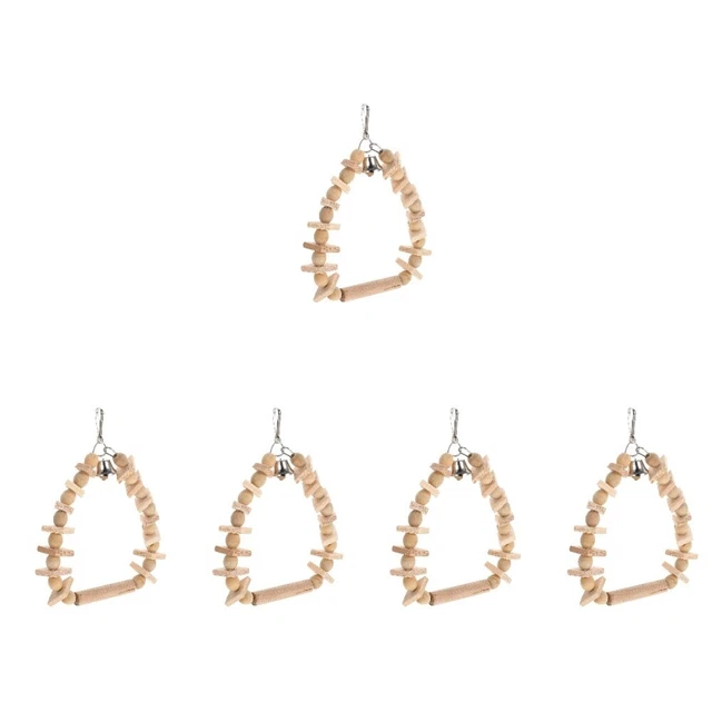 Set of 5 Bissfeste Papageienschaukel Vogelspielplatz Sittich Kauen