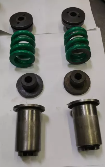 Lot of 2 guides for 1/2", spring retainer, spring, punch head for strippit 1-1/4