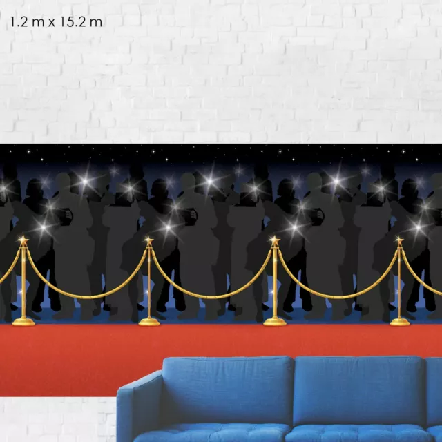 50ft Hollywood Red Carpet Scene Setter At The Oscars Premiere Party Decoration
