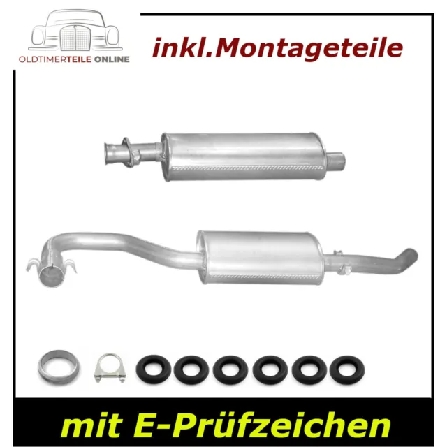 Auspuffanlage Fiat Ducato 1.9 2.5 2.8 Alko Fahrgestell Mittel + Endschalldämpfer