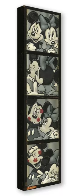 Mickey Mouse Walt Disney Fine Art Trevor Carlton Ltd Ed TOC Photo Booth Kiss