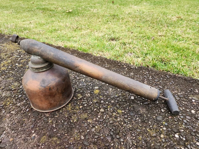 COPPER BRASS antique BLIZZARD Continous Bug Insect Sprayer Vintage Smith Co.