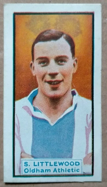 S. Littlewood Oldham Athletic #22 D. C. Thomson Footballers - Motor Cars 1930*