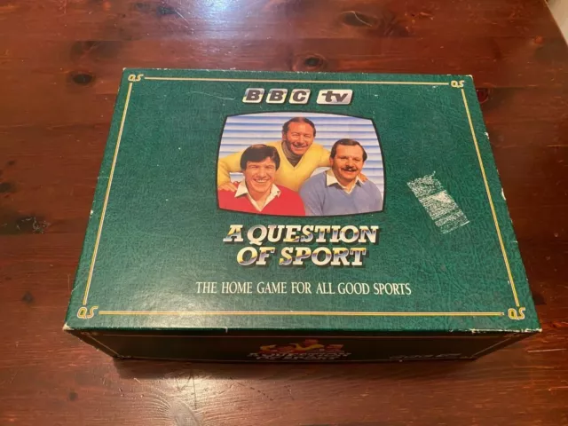 A Question Of Sport 1986 gioco da tavolo BBC Tyson Senna Maradona gioco completo.