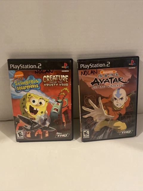 playstation 2 губка боб