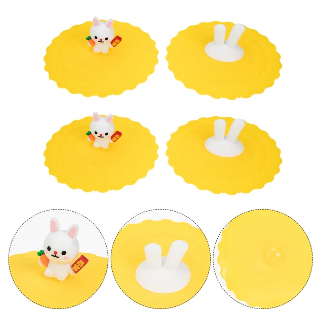 4 piezas Taza Tapa Silicona Taza Café Cubierta Silicio