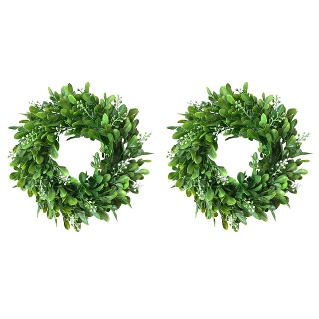 2 Pc Artificial Garland Green Decor Spring Flower Garland Green Garland Small