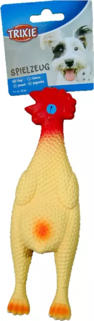 Trixie Latex Huhn Hundespielzeug mit Quietscher ca. 22cm