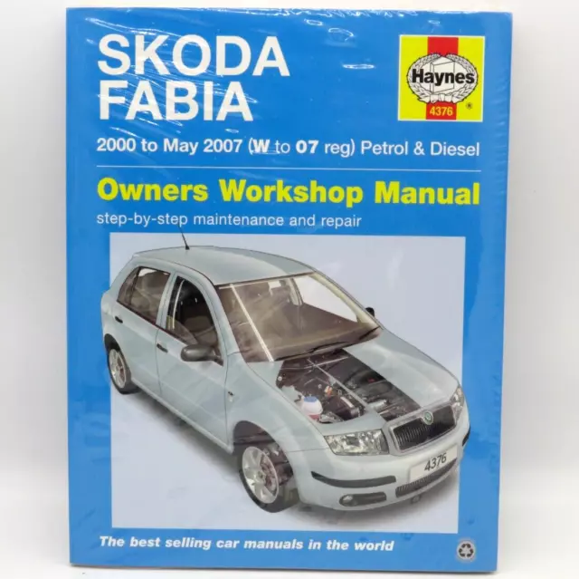 Haynes Manual Skoda Fabia Petrol & Diesel 2000 - 2007 Paperback 4376. Ref:H