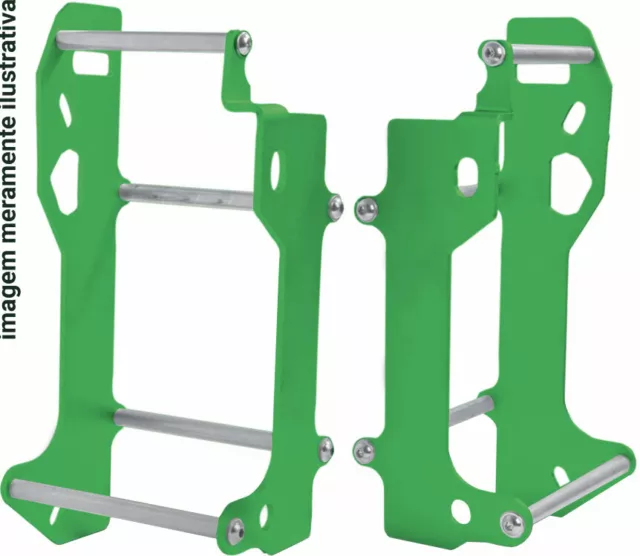 Green Radiator Braces Guards Fit Kawasaki KLX450R 2008 2009 2010 2011 2012