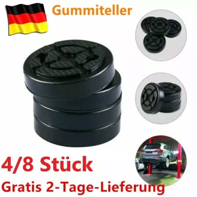 4 Stück Gummiteller Gummiauflage Nussbaum Hebebühne Nußbaum Satz 120mm Gummiklo