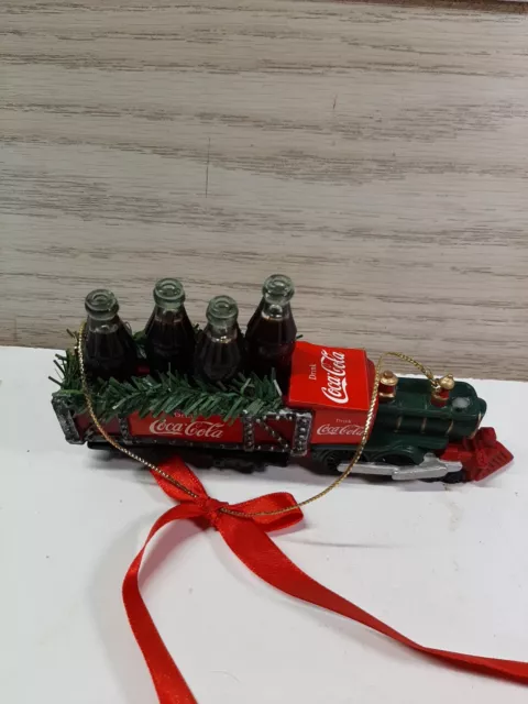 Vtg Kurt S. Adler Coca Cola Christmas Ornament "Holidays Are Santa's World"*read