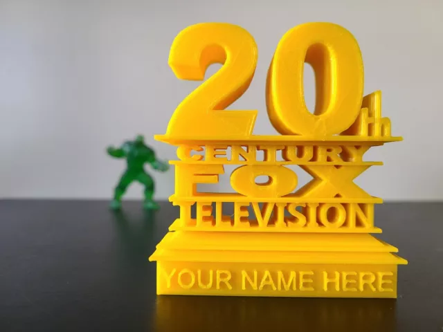 20th Century Fox Television Logo | Customized Movie Style Sign | 3D Printed Gift